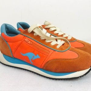 Vintage Kangaroos Orange Sneakers Suede w/ Pocket